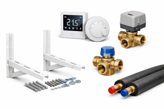 Soojuspumba montaaži tarvikud ja automaatika 