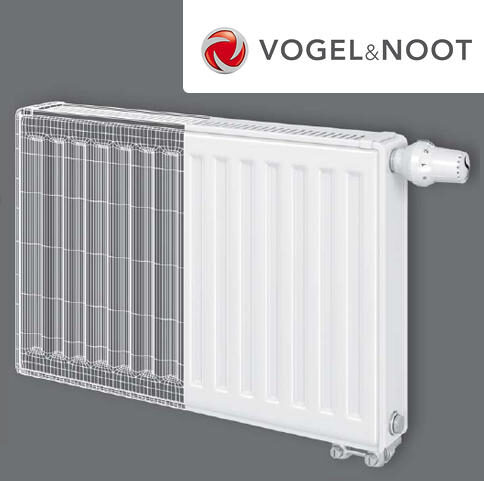 Vogel & Noot Compact 11K 600mm augstums, apkures radiators ar sānu pieslēgumu.
