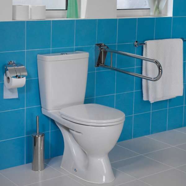 WC pods IDEAL STANDART EUROVIT Horizontāls izvāds, balts, Soft Close Duroplast vāks, W328701
