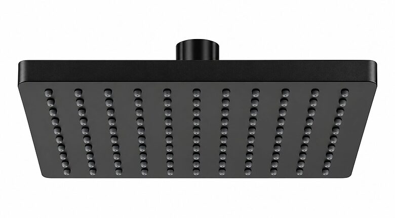 HERZ SQ BLACK a200B stacionārā dušas galva, 200×200 mm, melna, UH12112B