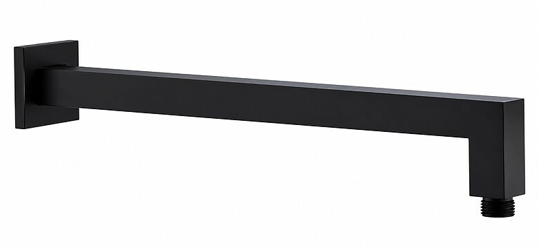 HERZ SQ BLACK a700B dušas galvas sienas turētājs, 1/2", 375 mm, melns, UH12212B
