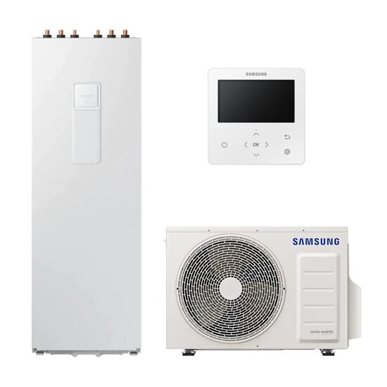 Siltumsūknis Samsung EHS SPLIT ClimateHub 6kw (AE060CXEDEG/EU - AE200RNWSEG/EU), 200L, R32, 1f 