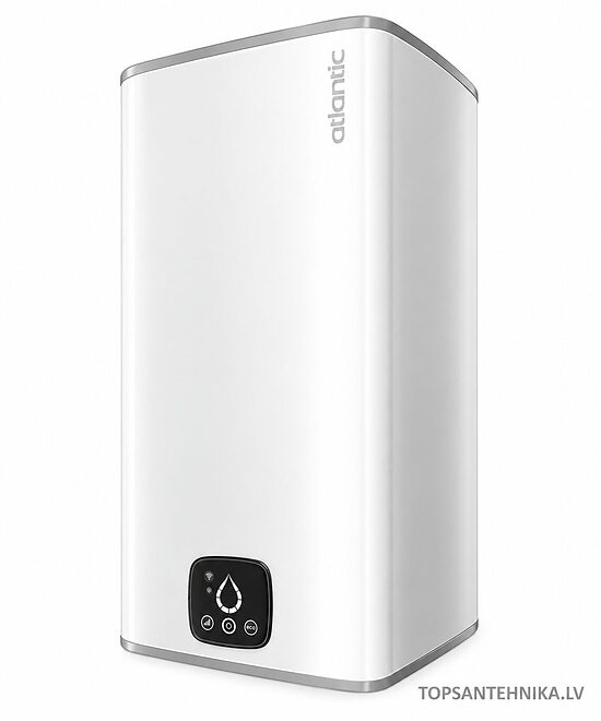 ATLANTIC STEATITE CUBE Wi-Fi 75 WHITE elektriskais ūdens sildītājs 75 l, 2,4 kW, vertikāls, 851339