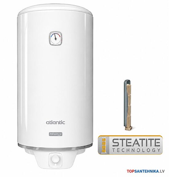 ATLANTIC STEATITE TURBO VM100 L elektriskais ūdens sildītājs 100 l, 2,1 kW, vertikāls, 861263