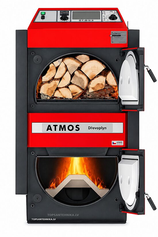 ATMOS DC 22 S 22kW malkų dujinimo katilas