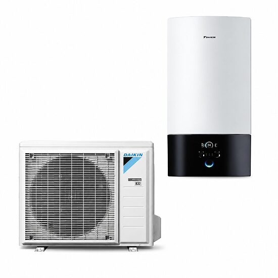 DAIKIN Altherma 6 kW gaiss–ūdens siltumsūknis ar atdalītu hidromoduli un karstā ūdens sagatavošanas iespēju, EHBX08E6V / ERGA06EVH