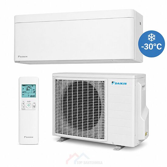 DAIKIN STYLISH 3,0 kW balts gaisa kondicionieris–siltumsūknis, FTXTA30CW / RXTA30C