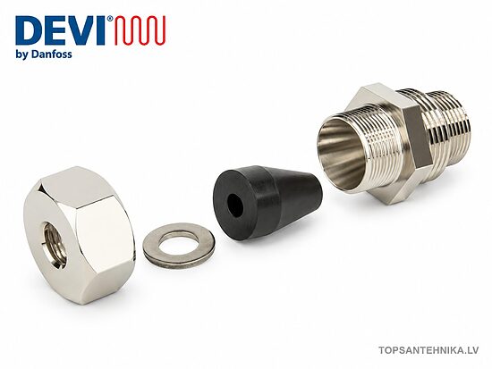 DEVI DEVIpipeheat™ 10 V3 blīvslēgs / pāreja 3/4" + 1", 140F0956 