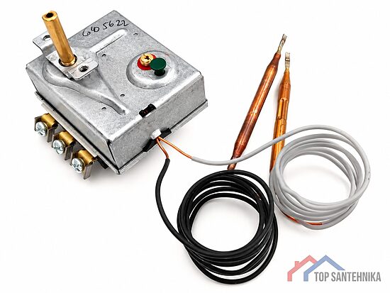 DRAŽICE TPK 210 6405622 thermostat, 400 V, 20 A, 7–77 °C, with overheat protection