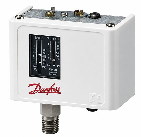 Danfoss KP35 spiediena relejs 1/4", 0,2–7,5 bar