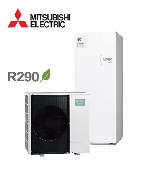 Mitsubishi Electric ECODAN EHPT20X-YM9E ​​/ PUZ-WZ85YAAH (400V, 3F) heat pump 8.0kW, 200L water heater 