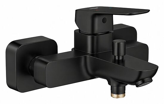 GROHE Cubeo vonios ir dušo maišytuvas, matinės juodos spalvos, 1018132430 