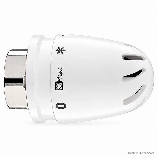 HERZ MINI DE LUXE termostaattipää M28×1,5, valkoinen, 0–30 °C, S920034