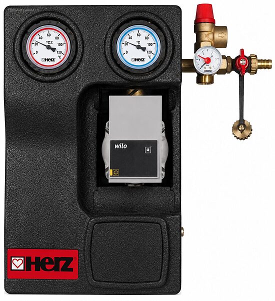 HERZ Solar DN20 pumppuryhmä Wilo ST15/7 PWM -pumpulla 1451312