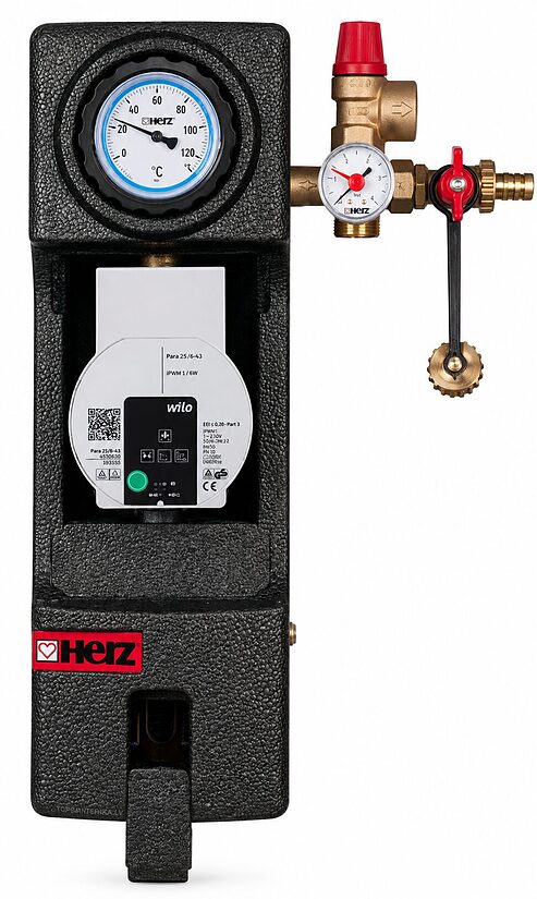 HERZ Solar Simple DN20 pumppuryhmä Wilo ST 15/7 PWM -pumpulla 1451181