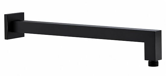HERZ SQ BLACK a700B dušas galvas sienas turētājs, 1/2", 375 mm, melns, UH12212B