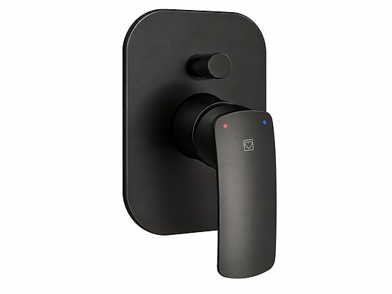 HERZ ELITE BLACK e91B dušas maisītāja virsapmetuma daļa ar pārslēdzēju, melna, UH12247B