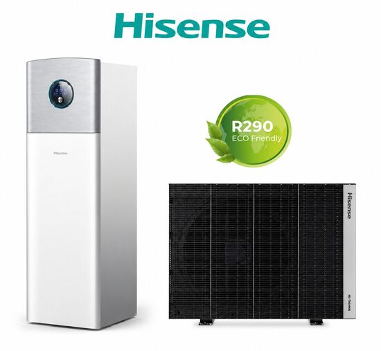 Šilumos siurblys Hisense Hi-Therma II Premium Integra R290, 10,0 kW, AHW-100HCPB1 + AHM-100HCWBAA-23 