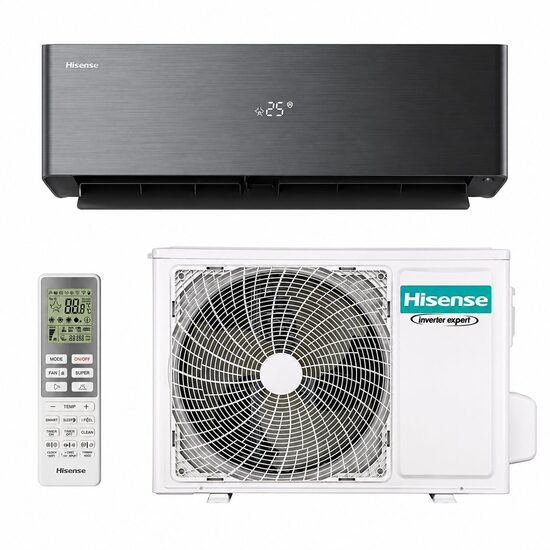 Hisense ENERGY PRO X QH35XV4B konditsioneer-soojuspump, 3,5/4,0 kW, mattmust