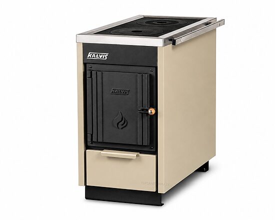 KALVIS K-4C 11kW heating boiler-stove, RAL1014