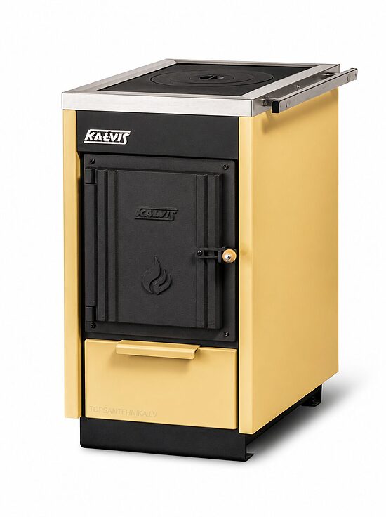 KALVIS K-4CM 7kW heating boiler-stove, RAL1014
