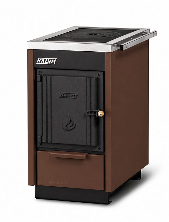 KALVIS K-4CM 7kW heating boiler-stove, RAL8011