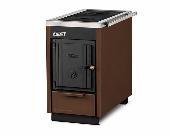 KALVIS K-4CN 11kW heating boiler-stove, RAL8011