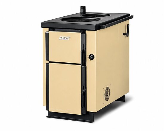 KALVIS K4N-D 18kW heating boiler-stove, RAL1014