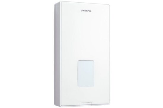 Caurplūdes ūdens sildītājs Kospel PPE4.L 10/11/12/15kW, 400V, fiks. temp.+52C 