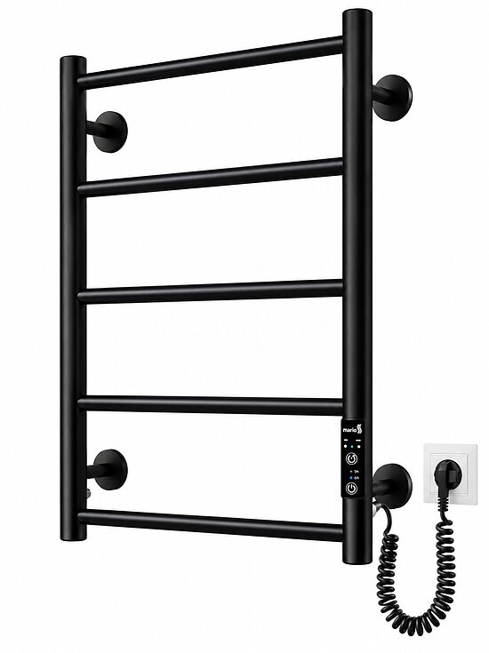 Mario Classic F sähköinen pyyhekuivain 650×430, mattamusta, 65 W, CLAFHPI65X43