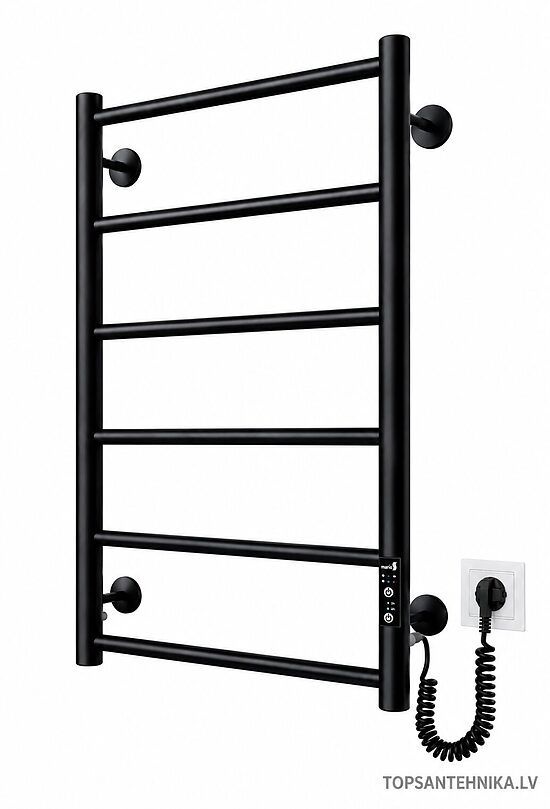 Mario Classic F sähköinen pyyhekuivain 800×530, mattamusta, 100 W, CLAFHPI80X53