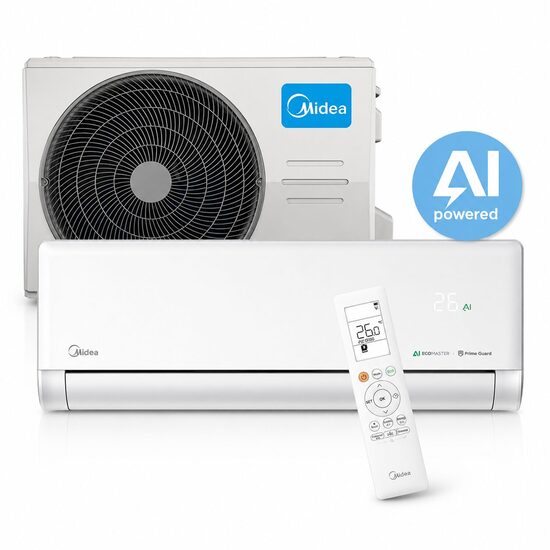 Midea ilmastointilaite-lämpöpumppu Solstice EZ 3.5/3.8kW (EZ-12RD6-I / MX2H-12RD6) white