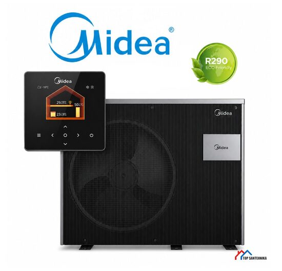 Midea M-Thermal Nature Heat MHC-V12WD2RN7-B Monobloc Air-to-Water Heat Pump, 12.0 kW
