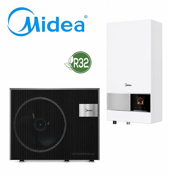 MIDEA HUGGE 12.1kW gaiss-ūdens siltumsūknis MHA-V12WD2RN8-E / HB-A160CDS90GN8-E, R32