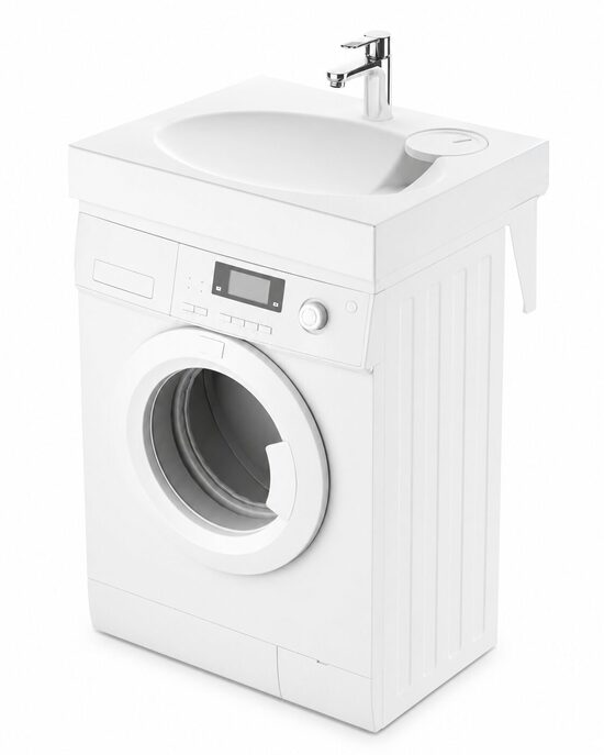 Izlietne virs veļas mašīnas PAA CLARO MINI 60x50cm komplekts, KICLAMISIF/00