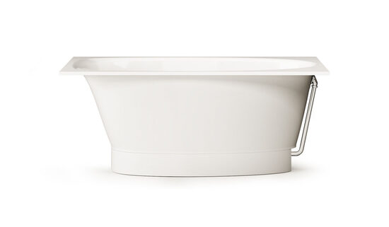 Akmens masas vanna PAA UNO 1500 × 750 mm, balta, komplekts, VAUNO/00