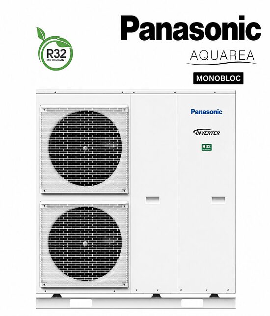 PANASONIC Aquarea T-CAP J 12 kW monobloka gaiss–ūdens siltumsūknis, R32, 400 V, WH-MXC12J9E8