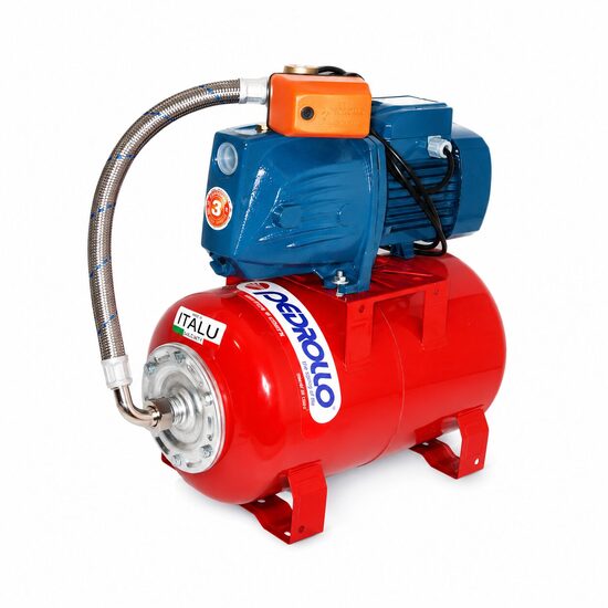PEDROLLO JSWm 1AX-N-24CL water supply pump with 24 L pressure tank, 0.55 kW, 230 V