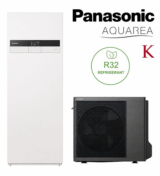 Panasonic Aquarea K All in One Air-to-Water Heat Pump, 9.0 kW, R32, WH-ADC0309K3E5AN / WH-UDZ09KE5