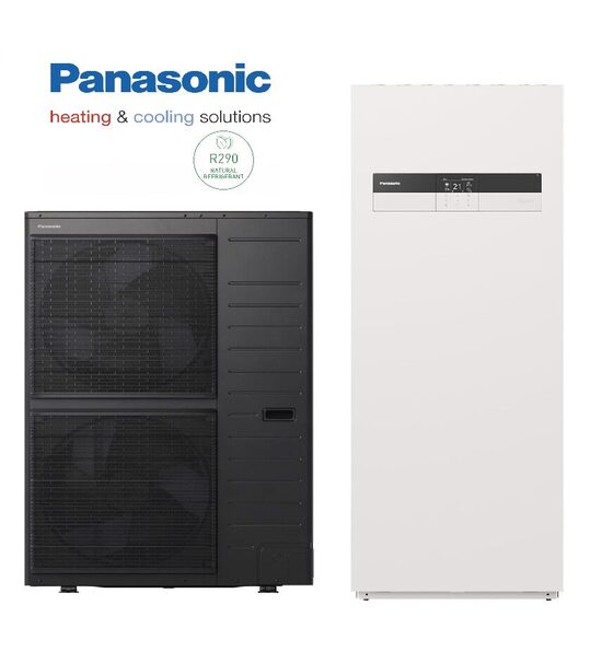 Šilumos siurblys PANASONIC Aquarea ALL IN ONE, M kartos, 12kW, WH-ADC0316M9E8AN2 / WH-WXG12ME8, 400 V, 185 l katilas 