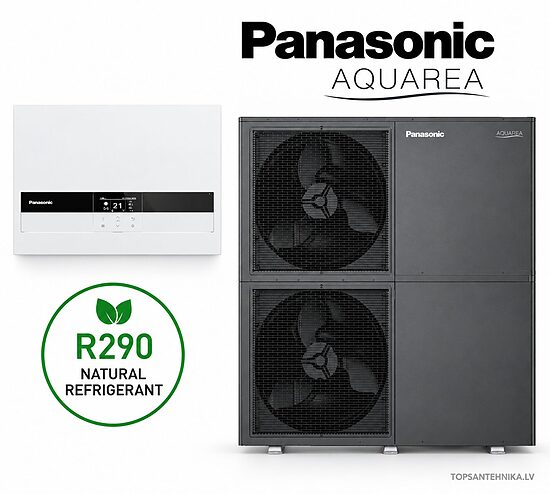 PANASONIC Big Aquarea T-CAP M 30 kW gaiss–ūdens siltumsūknis, R290, 400 V, WH-CME8L / WH-WXG30ME8 