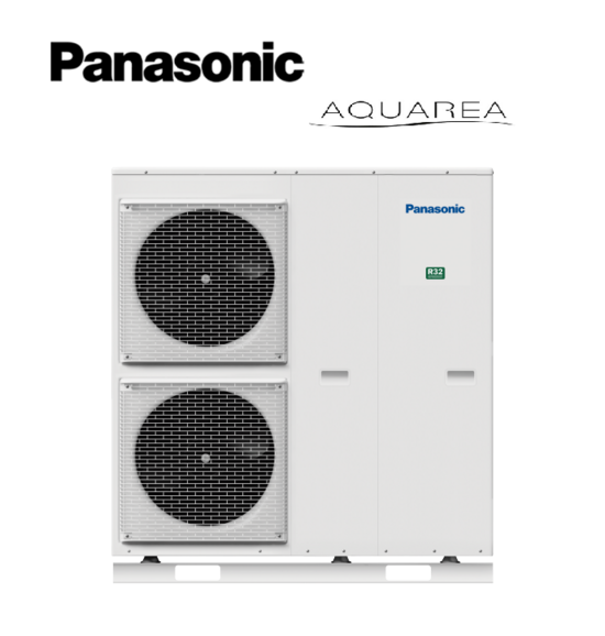 Siltumsūknis Panasonic AQUAREA WH-MXC09J3E8, 9kW Monobloks līdz 225m2, R32 (400V) 