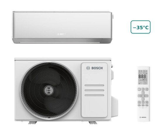 Bosch Climate 7100i CL7100i-Set 35 HES sudraba gaiss–gaiss siltumsūknis / kondicionieris, 3.5 kW