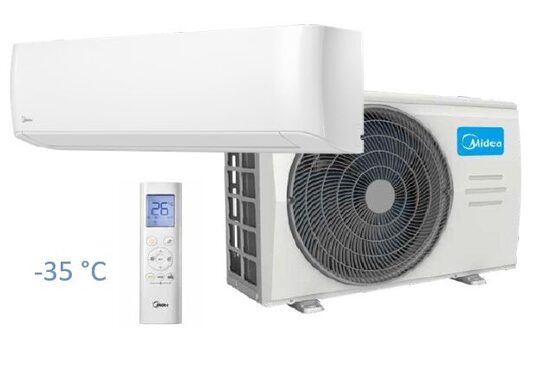 Midea gaisa kondicionieris-siltumsūknis OASIS PLUS 3.5/4.3kW (MSOPBU-12HRFN8-QRE6GW / MOX330-12HFN8-QRE3GW) 