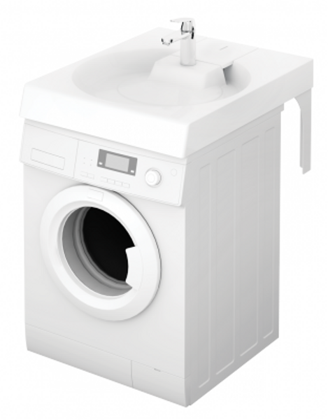 Izlietne virs veļas mašīnas PAA CLARO GRANDE 75x60cm komplekts, KICLAGRSIF/00+DEIZTCLAGR/00 