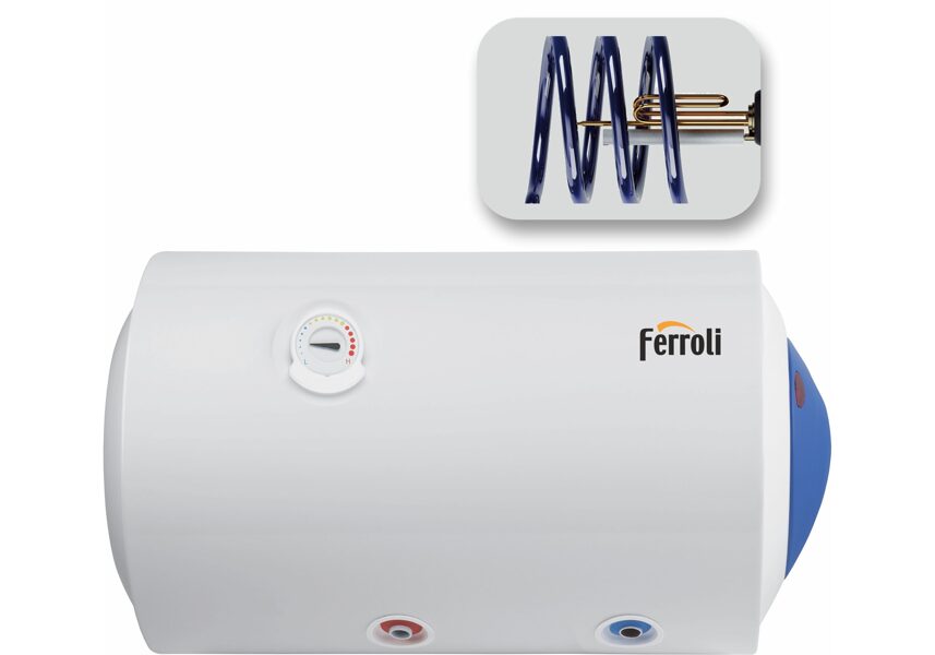 Kombinuotas vandens šildytuvas FERROLI Calypso MT 120L horizontalus (E550N0EA)