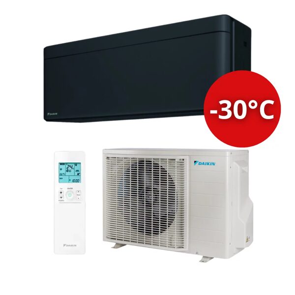 Gaisa kondicionieris-siltumsūknis DAIKIN STYLISH 3.0kW (FTXTA30CB/RXTA30C), Melns 