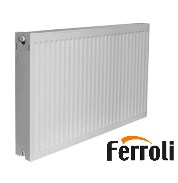 FERROLI apkures radiators ar sānu pieslēgumu 22 tips 400mm augstums.