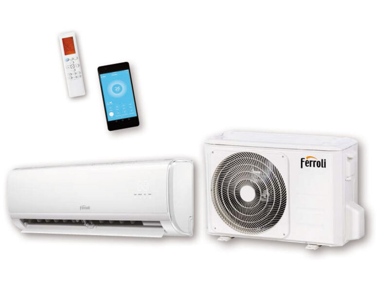 Air conditioner FERROLI GIADA 12, (heating 1.08/4.22, cooling 1.11/4.16kW) 2CP001IF+2CP001MF