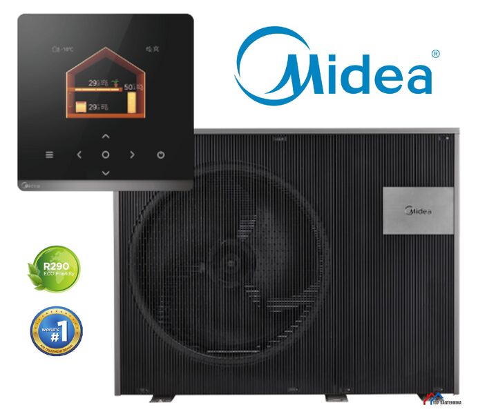 Midea M-Thermal Nature Heat 8kW šilumos siurblys (oras-vanduo) MHC-V8WD2N7-B 